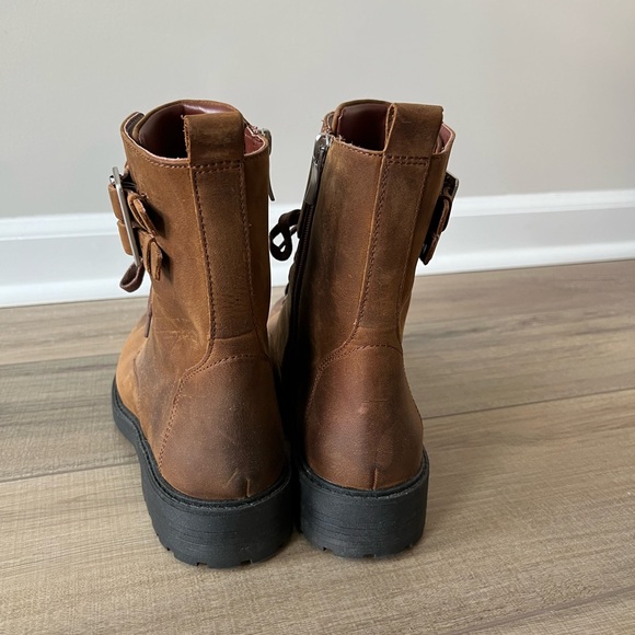 Clark's Orinoco 2 Lace Zip Boots, Snuff Leather, Sz 10 - Picture 5 of 7